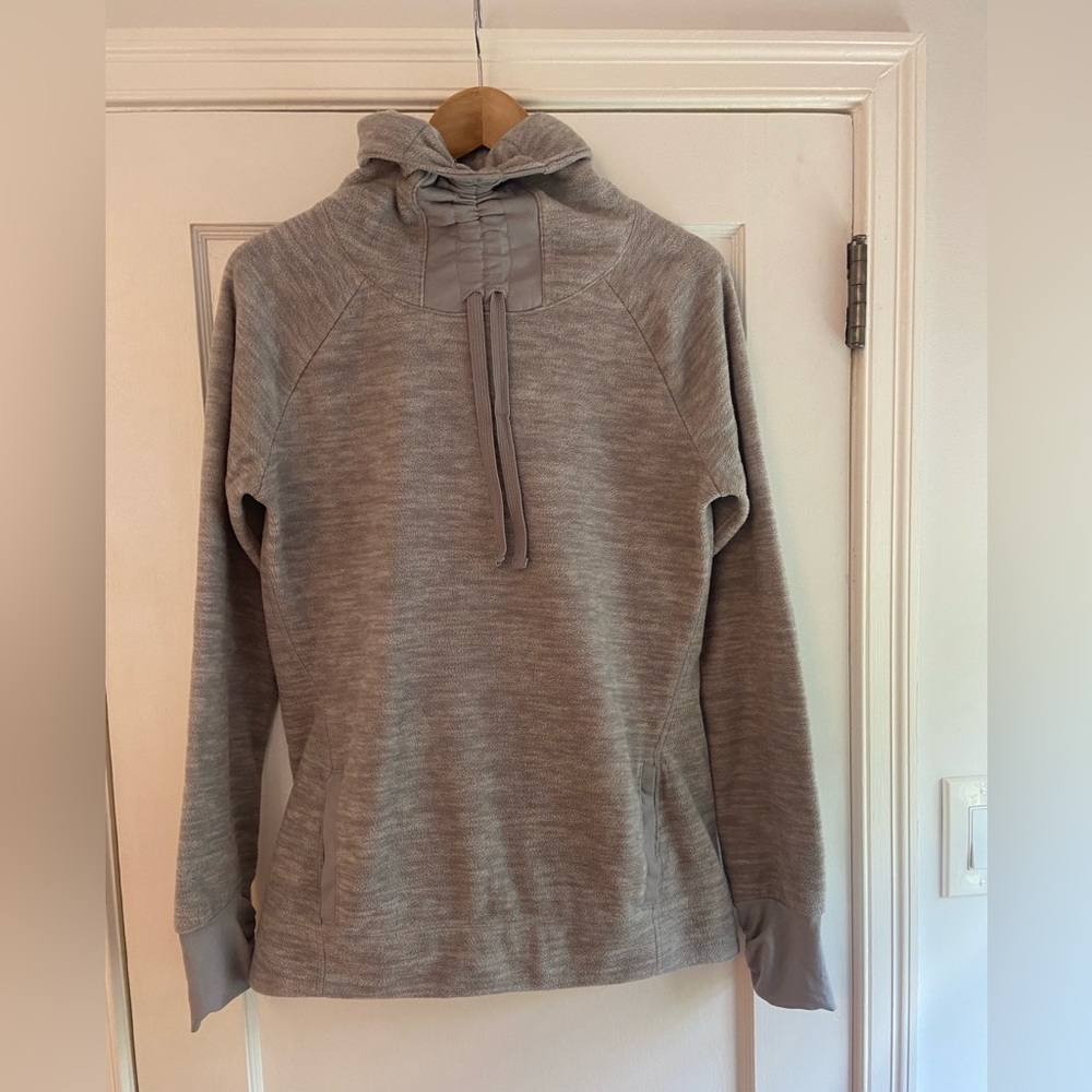 Old Navy 🩶 Active Fleece Funnel Pullover Gray Small Tall